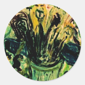 HUMAN STILL LIFE CLASSIC ROUND STICKER