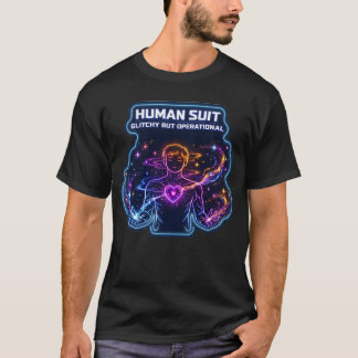 Human Suit: Glitchy but Operational – Male Suit T-Shirt