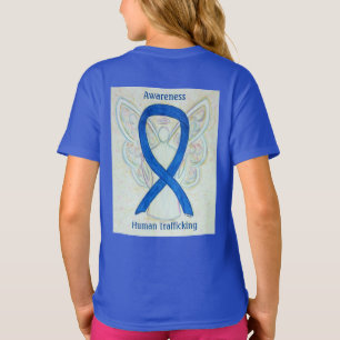 Human Trafficking Awareness Ribbon Angel Shirts