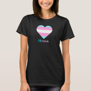 Human Transgender Heart Design T-Shirt