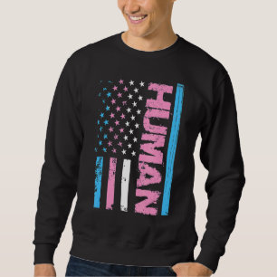 Human Transgender Pride Trans Ally Flag Proud Lgbt Sweatshirt