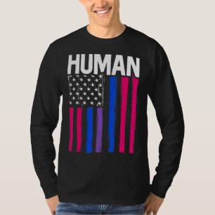 Human Transgender Pride Trans Ally Flag Proud Lgbt T-Shirt