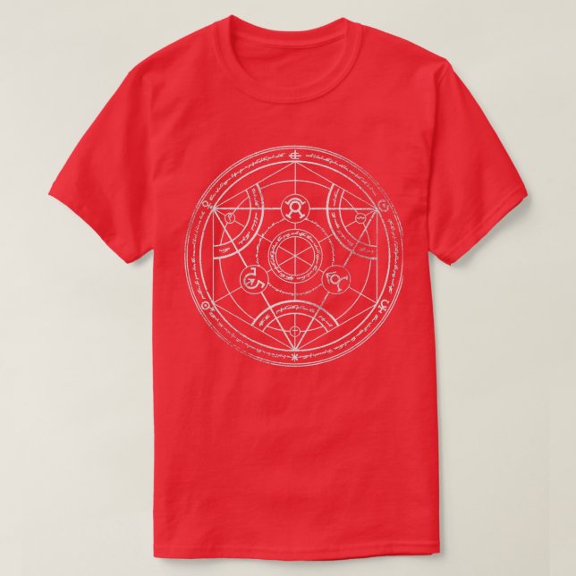 Human transmutation circle chalk 6 T-Shirt (Design Front)
