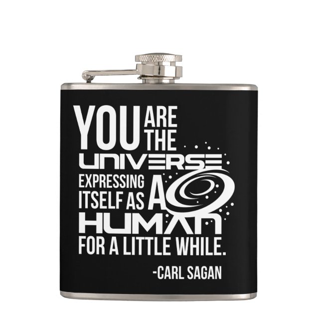 Human Universe Hip Flask (Front)