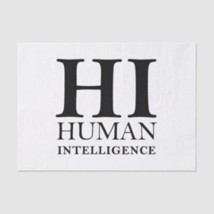 Human vs. AI typographic concept design Tissue Paper