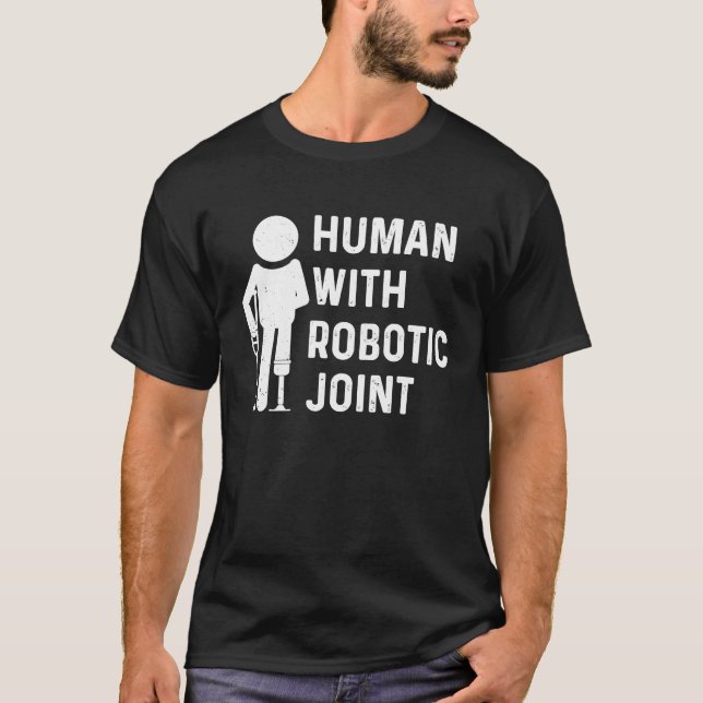 Human With Robotic Joint Blindness T-Shirt (Front)