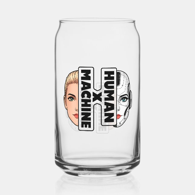 HUMAN x MACHINE Can Glass (Front)