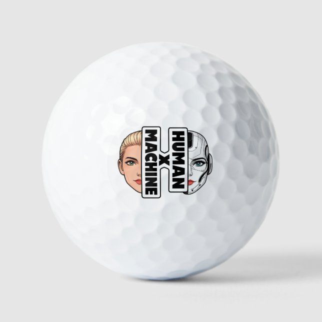 HUMAN x MACHINE Golf Balls (Front)