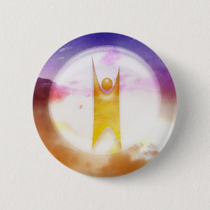 Humanism Symbol 6 Cm Round Badge