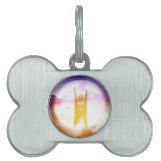 Humanism Symbol Pet Name Tag (Front)