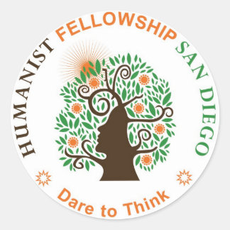 Humanist Fellowship of San Diego Logo Classic Round Sticker
