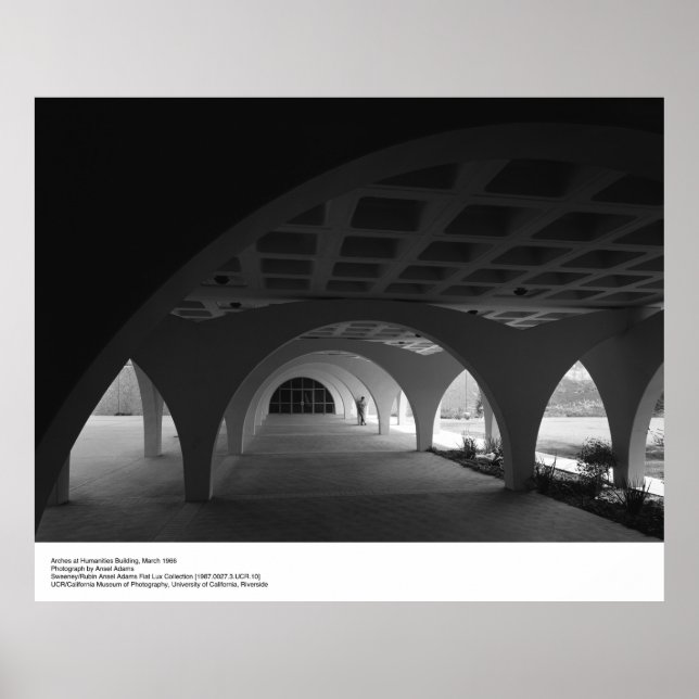 Humanities Building, March 1966 by Ansel Adams Poster (Front)
