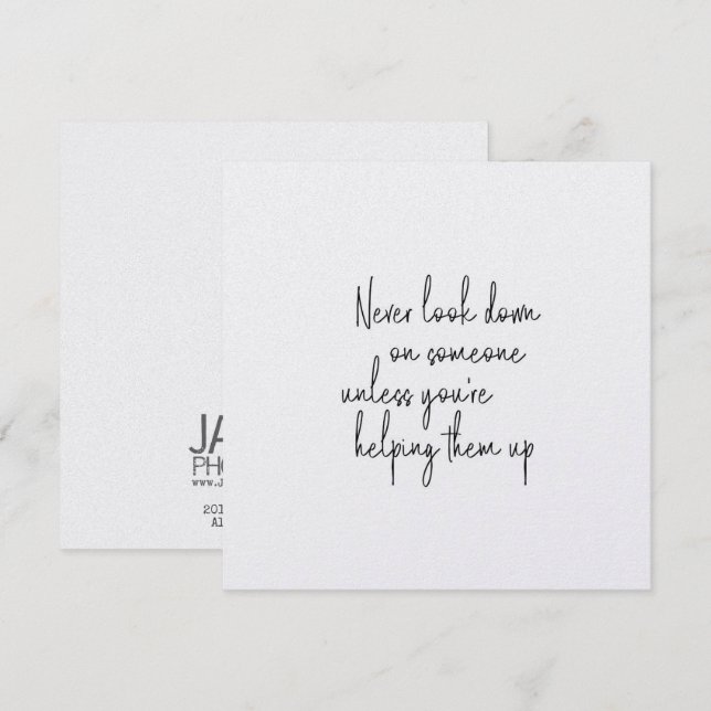 HUMANITY 5.25 x 5.25 card (Front/Back)