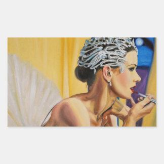 Humanity Ballerina Rectangular Sticker