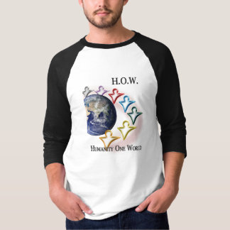 Humanity One World 3/4 Sleeve Baseball Shirt