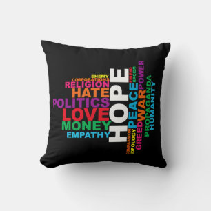 Humanity Word Cloud Cushion