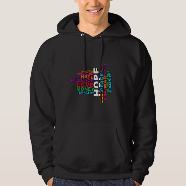 Humanity Word Cloud Hoodie (Front)