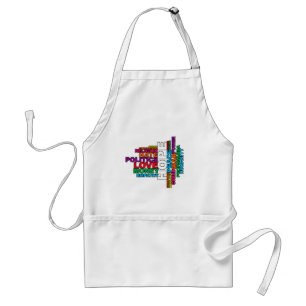 Humanity Word Cloud Standard Apron