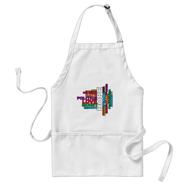 Humanity Word Cloud Standard Apron (Front)