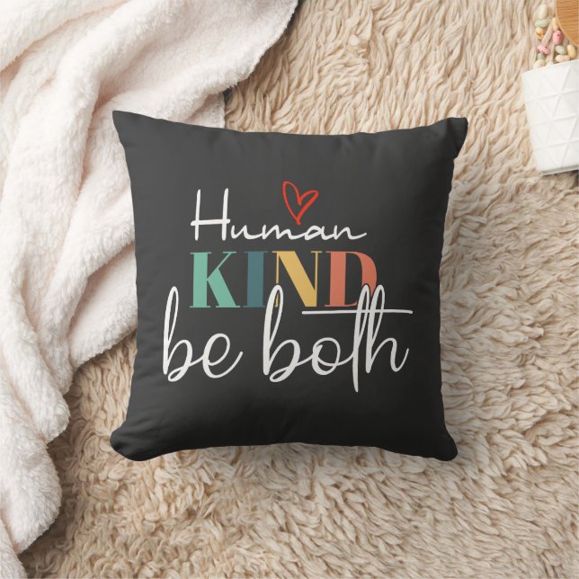 Humankind Be Both Shirt, women trendy, be kind Cushion (Blanket)