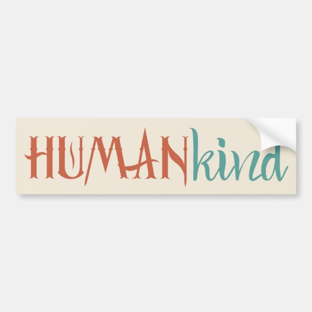 HumanKind Bumper Sticker (Front)