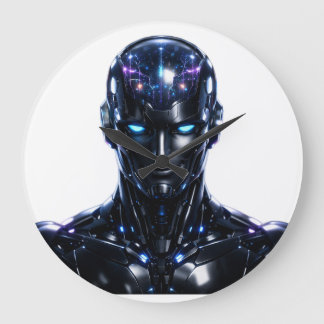 humanoid AI robot Reloj Large Clock