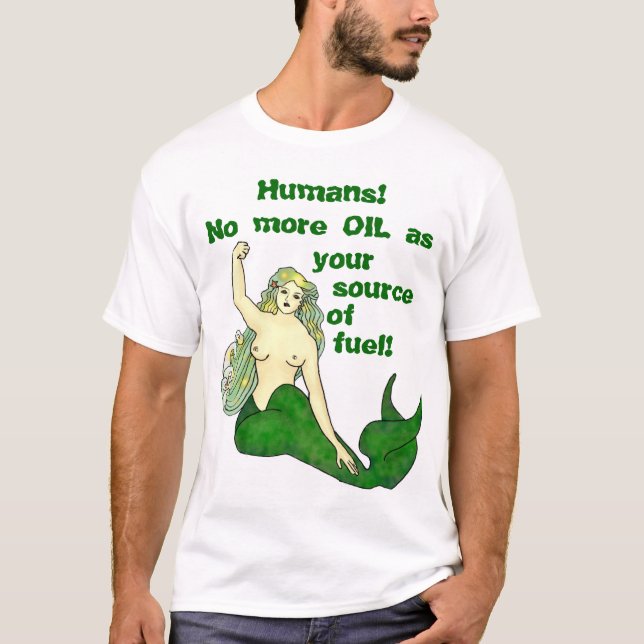 Humans!No more OIL G T-Shirt (Front)