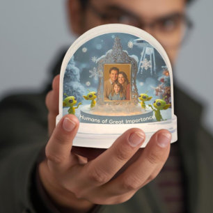 Humans of Great Importance quirky alien photo gift Snowglobe