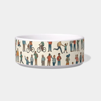 Humans Pattern Bowl