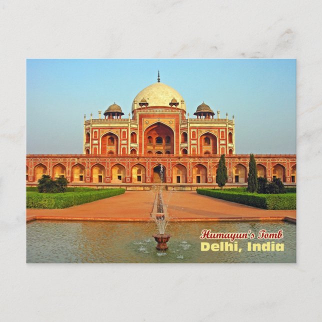 Humayun's Tomb and Garden, Delhi, India Postcard (Front)