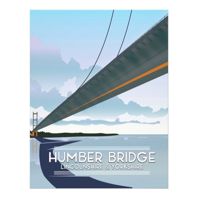 Humber Bridge, Lincolnshire & Yorkshire Photo Print (Front)