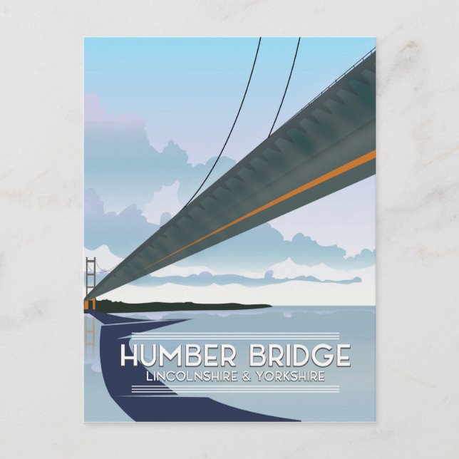Humber Bridge, Lincolnshire & Yorkshire Postcard (Front)