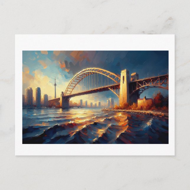 Humber River Arch Bridge Toronto,  Postcard (Front)