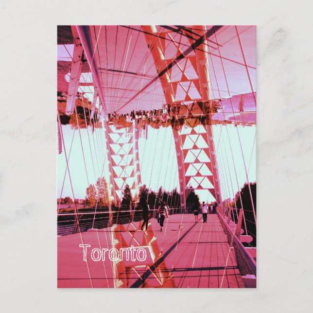 Humber River arch bridge, Toronto, Sunnyside Postcard (Front)