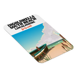 Humberston Fitties Beach lincolnshire  Magnet