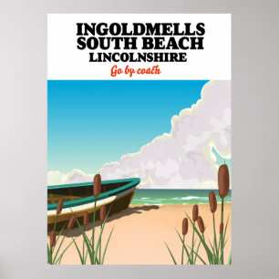 Humberston Fitties Beach lincolnshire  Poster