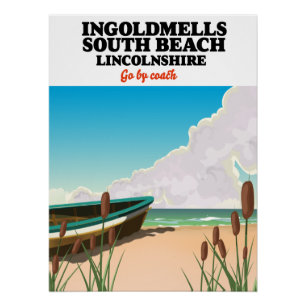 Humberston Fitties Beach lincolnshire  Poster