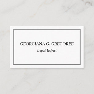 Humble and Dapper Law Professional Business Card