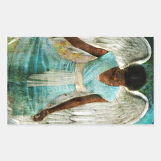 Humble Angel Rectangular Sticker