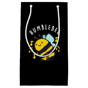 Humble Bee Funny Bumblebee Pun Dark BG Small Gift Bag