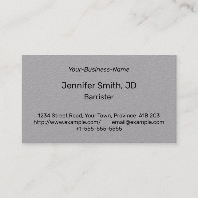 Humble, Corporate Business Card (Front)