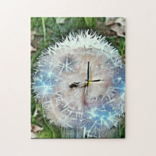 Humble dandelion clock photo jigsaw puzzle. jigsaw puzzle