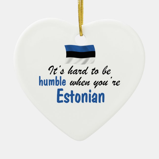 Humble Estonian Ceramic Tree Decoration (Front)