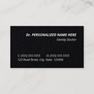 Humble, Health Care Professional Business Card