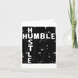 Humble Hustle Insrational Motivational Entrepreneu Card