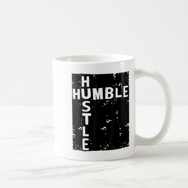 Humble Hustle Insrational Motivational Entrepreneu Coffee Mug (Right)