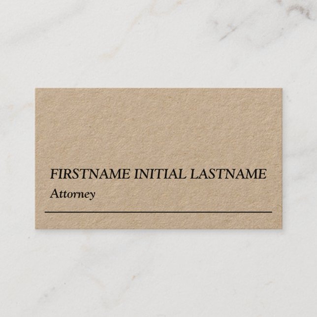 Humble Law Professional Business Card (Front)