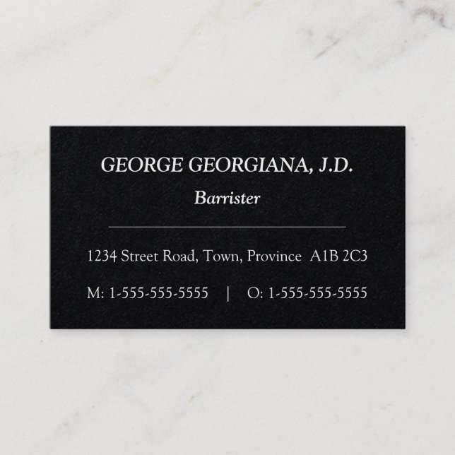 Humble Law Professional Business Card (Front)