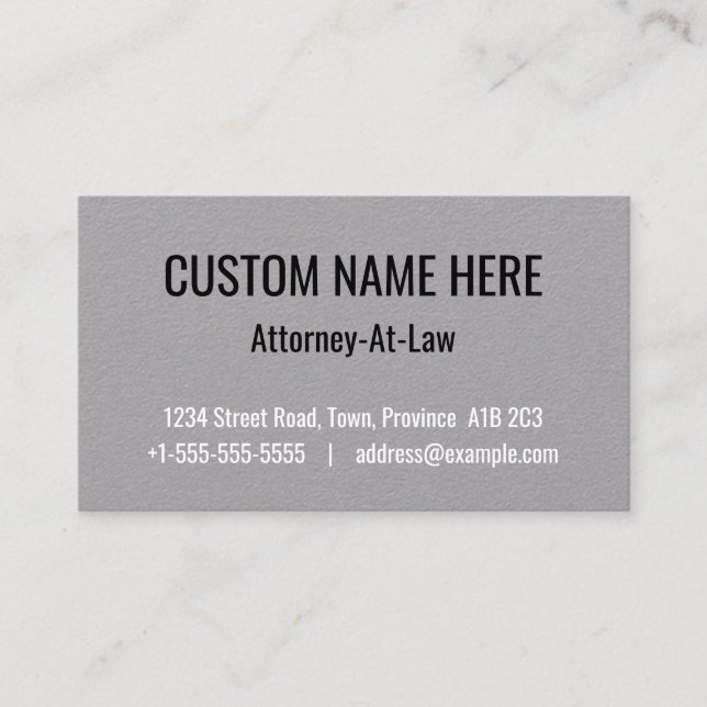 Humble, Legal Professional Business Card (Front)