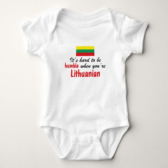 Humble Lithuanian Baby Bodysuit (Front)